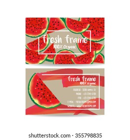 Watermelon voucher template design