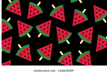 Watermelon wallpaper funny delicious vector design, Watermelon wallpaper for decoration design, watermelon funny delicious vector design cherrfull background