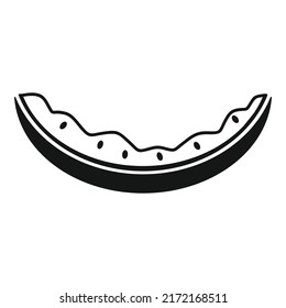 Watermelon waste icon simple vector. Food trash. Ecology vegetable