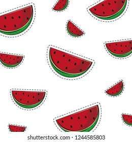 watermelons background cartoons
