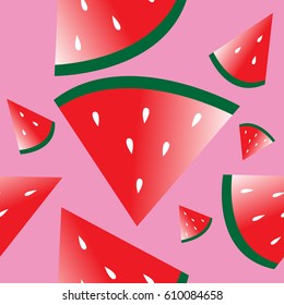Watermelons pattern design 