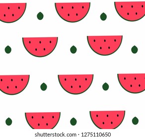 Watermelons pattern. Vector illustration