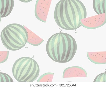 Watermelons seamless pattern, eps 8