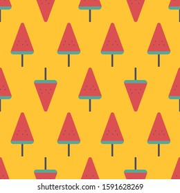 watermelons seamless pattern on background.