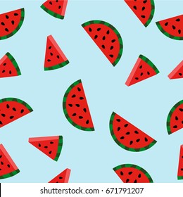 watermelons with watermelon slices pattern