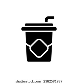 Waterpark Drink Filled Icon Vector Illustration
