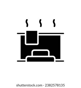 Ilustración del vector de iconos rellenos de Jacuzzi de Waterpark