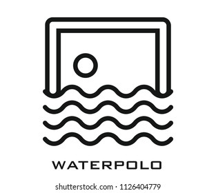 Waterpolo icon signs