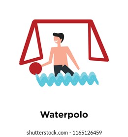 Waterpolo icon vector isolated on white background, Waterpolo transparent sign , human illustrations , human illustrations