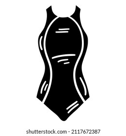 Waterpolo Swimsuit Women. High quality illustration