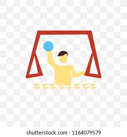 Waterpolo vector icon isolated on transparent background, Waterpolo logo concept