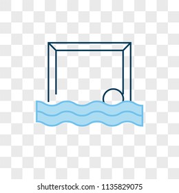 Waterpolo vector icon on transparent background, Waterpolo icon