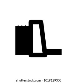 water-power plant vector icon