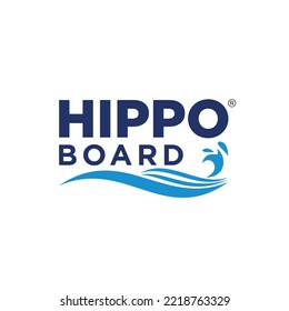waterproof board manufacturing company logo illustration