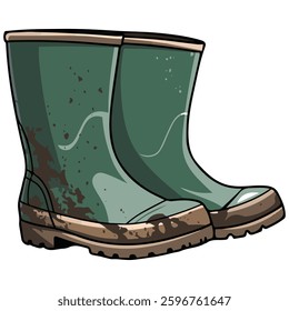 Waterproof boots for gardening and fishing��