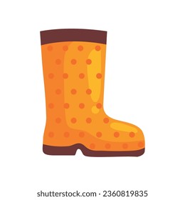 vector de icono aislado de botas impermeables