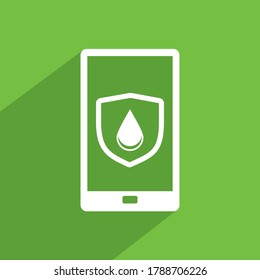 icono de teléfono celular impermeable, vector de icono de tecnología
