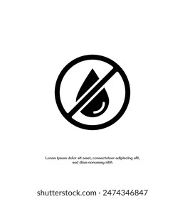 waterproof concept thin outline icon vector design good for web and mobile app