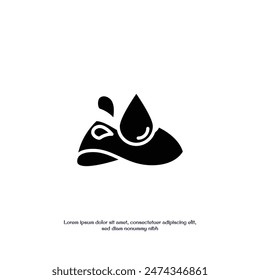 waterproof concept thin outline icon vector design good for web and mobile app