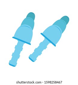 Waterproof Earplug clip art design vector illustration image