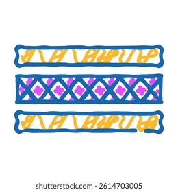 waterproof floor doodle icon sketch vector. waterproof floor sign. isolated symbol illustration