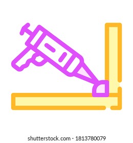 waterproof glue color icon vector. waterproof glue sign. isolated symbol illustration