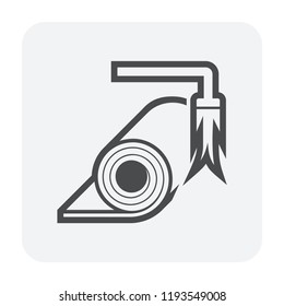 Waterproof icon or bituminous waterproof membrane installation in  waterproofing systems to protect home or buildings from leaking water. Mostly install on roof deck,  wall and floor in basement. 