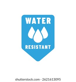 Waterproof icon, waterproof resistan, hydrophobic waterproof symbol.