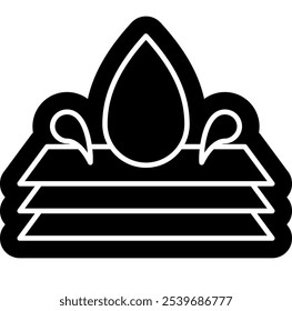 Waterproof Icon, Resistant with water 