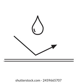 Wasserdichtes Symbol-Vektorgrafik-Design. Wasserdichtes Symbol-Vektorgrafik-Design