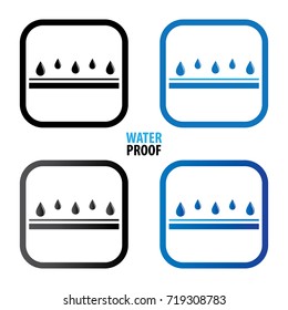Waterproof icon vector illustration