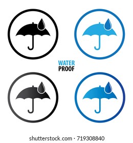 Waterproof icon vector illustration