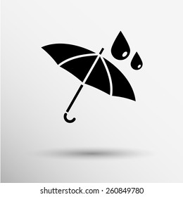 waterproof icon water proof vector symbol umbrella.