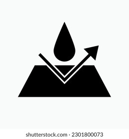 wasserdichtes Symbol. Wasserdichtes Symbol - Vektorgrafik. 