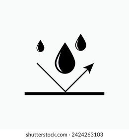 Waterproof Icon. Watertight Symbol - Vector. 