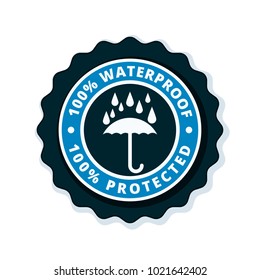Waterproof label illustration