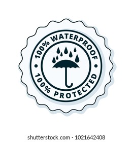 Waterproof label illustration