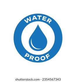 Diseño de logotipo impermeable. Iconos impermeables para el paquete. Signo de vector impermeable