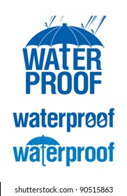 Waterproof Logo Set.