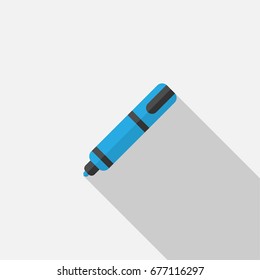 Waterproof Marking Pen. Marker Pen Vector Icon