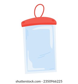 Waterproof phone case. For a picnic. Icon. The object is isolated on a white background. Vector illustration.