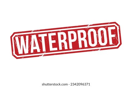 Diseño vectorial de estampado de goma roja impermeable.