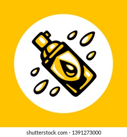 Waterproof Spray Bottle Icon In Trendy Flat Style Isolated On White Background. Water Resistant Aerosol. Clothes, Shoes Protection. Textile Durable Water Repellent Spray. Vector Illustration