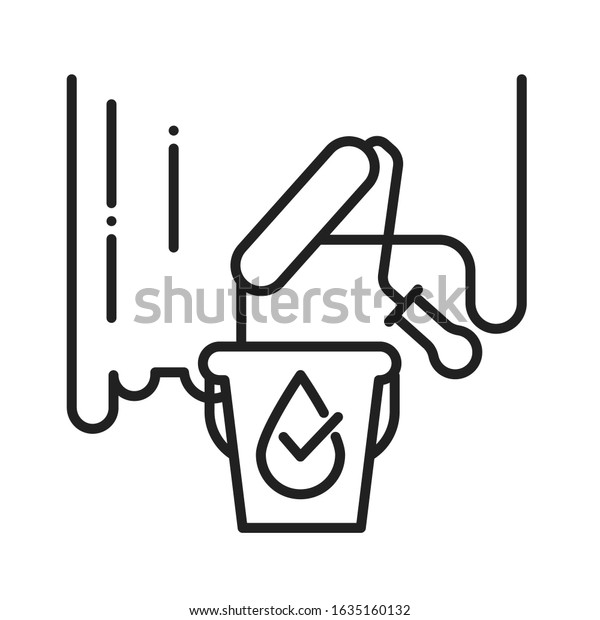 Download Waterproof Wall Paint Black Line Icon Stock Vector Royalty Free 1635160132