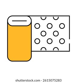 waterproof wallpaper line icon vector. waterproof wallpaper sign. isolated symbol illustration