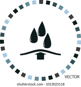 Water-repellent layer, vector sign