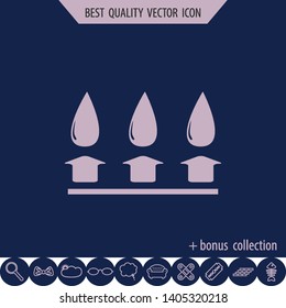 Water-repellent layer, vector sign, web design element