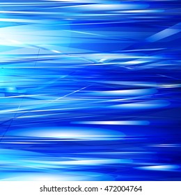 Waters of lake surface, natural abstraction of blue sky reflected in water.