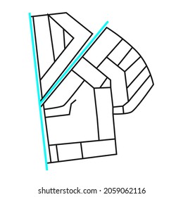 watershed road network image map design