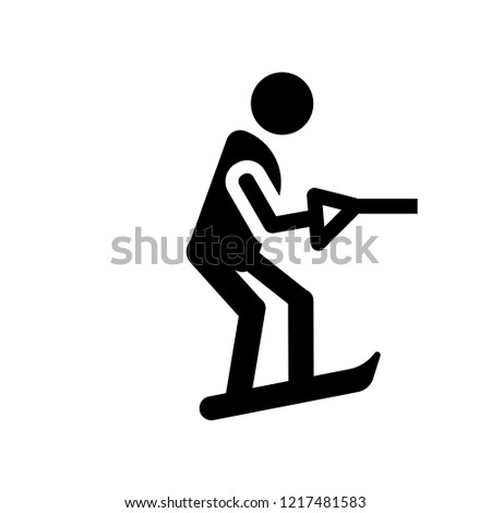 waterski icon. Trendy waterski logo concept on white background from Summer collection. Suitable for use on web apps, mobile apps and print media.